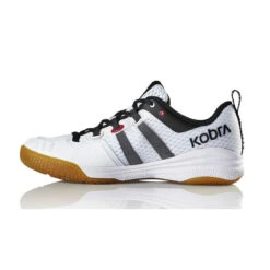 Salming Kobra Womens Indoor Court Shoe (White) 7 Salming Kobra Womens Indoor Court Shoe (White) -Racket Equipment Store 1237072 0707SAL KOBRA MEN White addview5 2