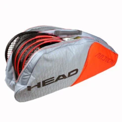 Head Radical Combi 6 Pack Racquet Bag (Grey/Orange) 7 Head Radical Combi 6 Pack Racquet Bag (Grey/Orange) -Racket Equipment Store 283521 2