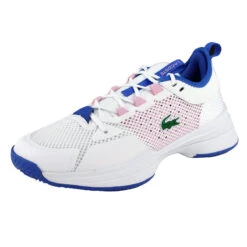 Lacoste AG-LT21 Textile Women's Tennis Shoes (White/Pink) -Racket Equipment Store 44SFA0040 1Y9 1
