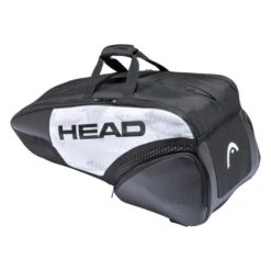 Head Djokovic Combi 6 Pack Racquet Bag (White/Black)