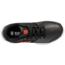 K-Swiss Court Express OMNI Junior Tennis Shoe (Black/White/Orange) -Racket Equipment Store 86609 060.06