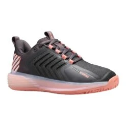 K-Swiss Ultrashot 3 Women's Tennis Shoe (Asphalt/Peach/White) 11 K-Swiss Ultrashot 3 Women's Tennis Shoe (Asphalt/Peach/White) -Racket Equipment Store 96988 007.01