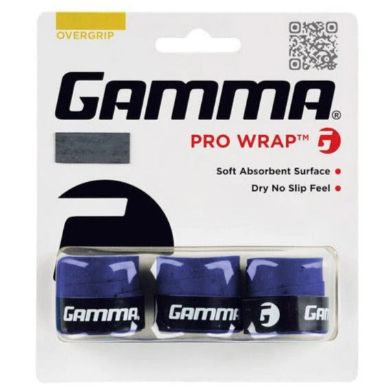 Gamma Pro Wrap Overgrip 3 Pack (Blue) 1 Gamma Pro Wrap Overgrip 3 Pack (Blue)