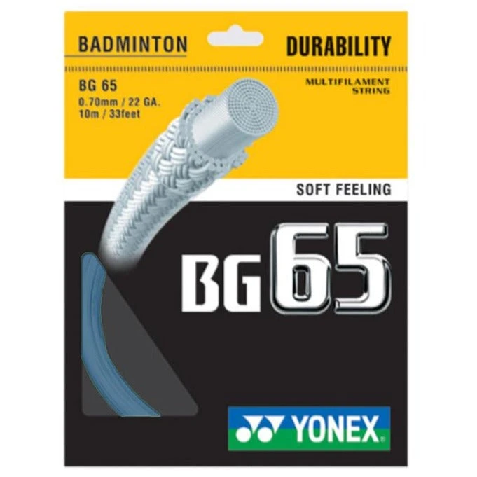 Yonex BG 65 Badminton String (Turquoise) 1 Yonex BG 65 Badminton String (Turquoise)