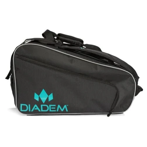 Diadem Icon Pickleball Paddle Bag (Black/Teal) 2 Diadem Icon Pickleball Paddle Bag (Black/Teal) - Image 2