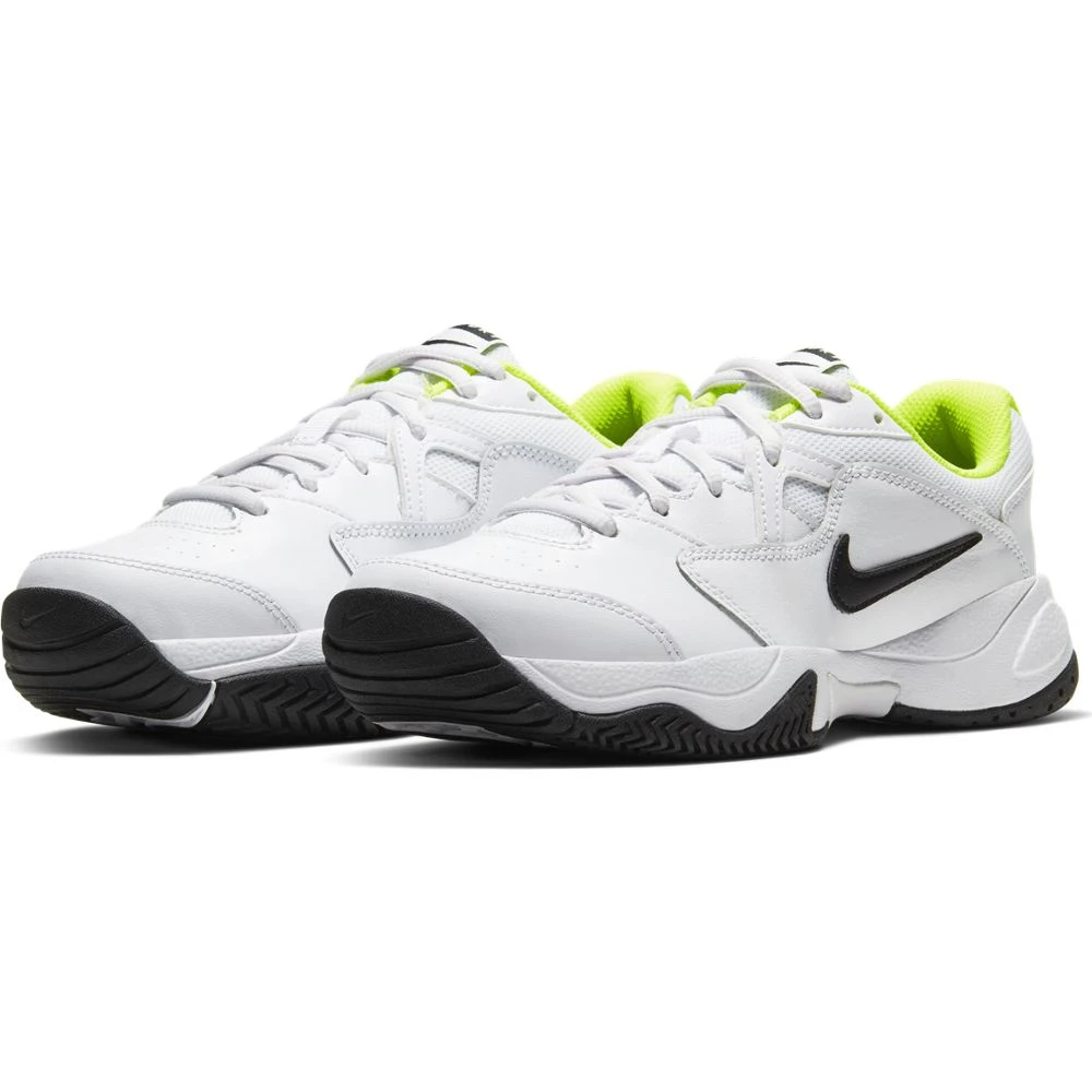 Nike Court Lite 2 Junior Tennis Shoe (White/Black/Green) 4 Nike Court Lite 2 Junior Tennis Shoe (White/Black/Green) - Image 4