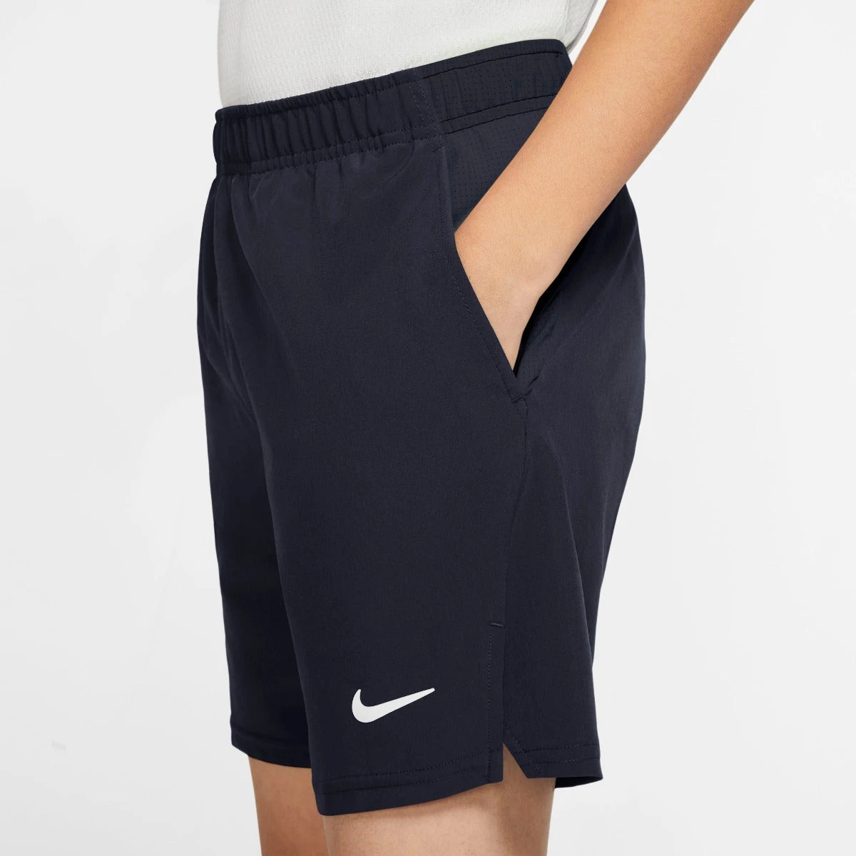 Nike Boy's Court Flex Ace Shorts (Obsidian/White) 3 Nike Boy's Court Flex Ace Shorts (Obsidian/White) - Image 3