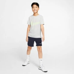 Nike Boy's Court Flex Ace Shorts (Obsidian/White) 9 Nike Boy's Court Flex Ace Shorts (Obsidian/White) -Racket Equipment Store CI9409 452 PHSYM003 3144