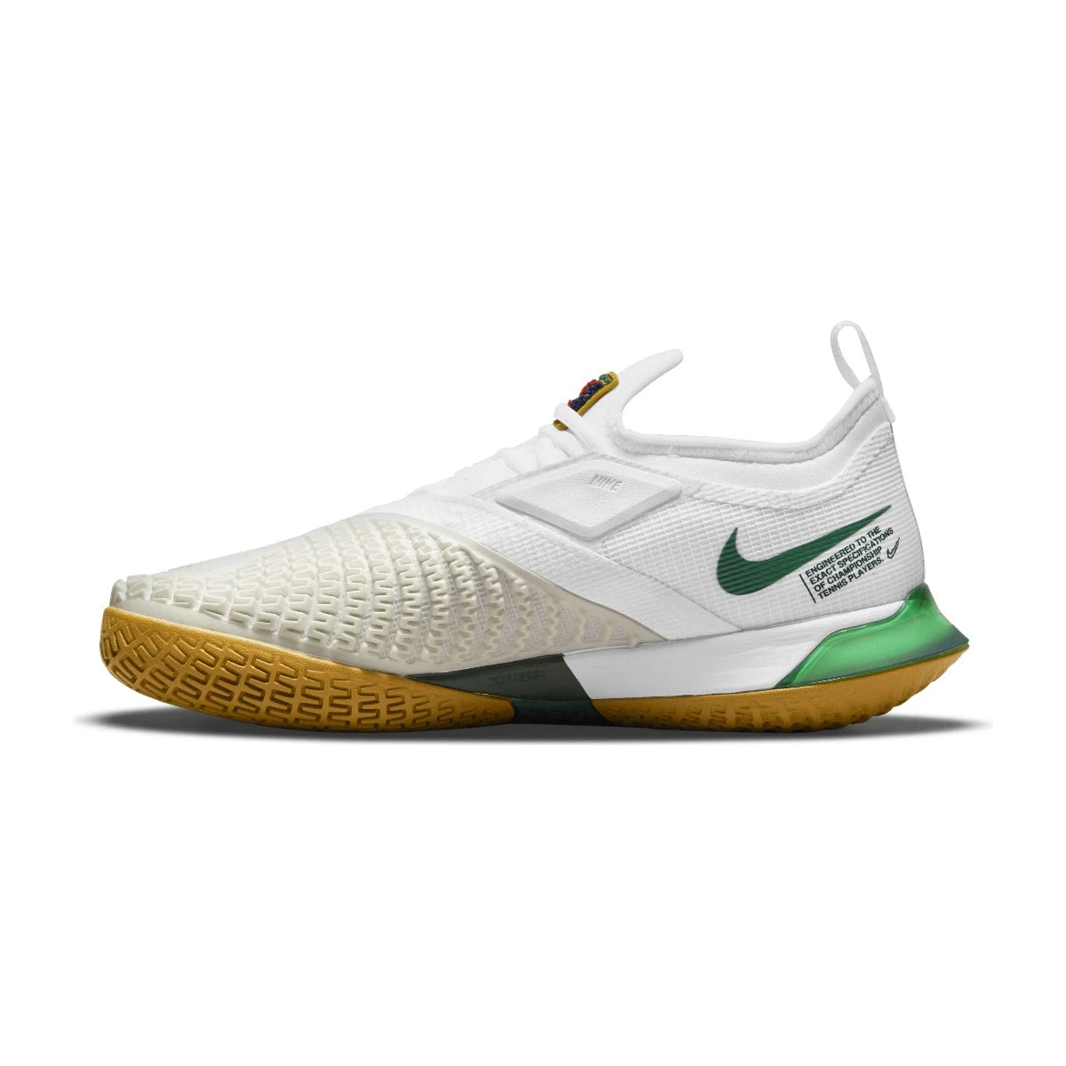 Nike React Vapor NXT Women's Tennis Shoe (White/Gold/Green) 2 Nike React Vapor NXT Women's Tennis Shoe (White/Gold/Green) - Image 2
