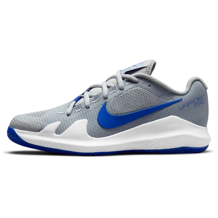 Nike Vapor Pro Junior Tennis Shoe (Grey/White) 9 Nike Vapor Pro Junior Tennis Shoe (Grey/White) - Image 9