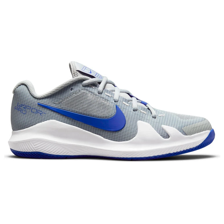 Nike Vapor Pro Junior Tennis Shoe (Grey/White) 1 Nike Vapor Pro Junior Tennis Shoe (Grey/White)