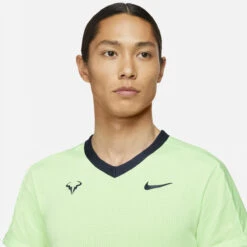 Nike Men's Rafa Dri-FIT ADV Top (Lime Glow/Obsidian) -Racket Equipment Store CV2802 345 PHSYM001 3144