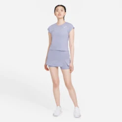 Nike Women's Dri-FIT Victory Top (Indigo Haze/White) 7 Nike Women's Dri-FIT Victory Top (Indigo Haze/White) -Racket Equipment Store CV4790 519 PHSYM002 3144