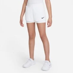 Nike Girls' Dri-FIT Victory Shorts (White/Black) 11 Nike Girls' Dri-FIT Victory Shorts (White/Black) -Racket Equipment Store DB5612 100 PHSFM001 3144