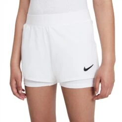 Nike Girls' Dri-FIT Victory Shorts (White/Black)