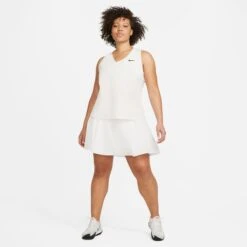 Nike Women's Dri-FIT Club Tennis Skirt (White/Black) 11 Nike Women's Dri-FIT Club Tennis Skirt (White/Black) -Racket Equipment Store DB5935 100 PHSYM005 3144