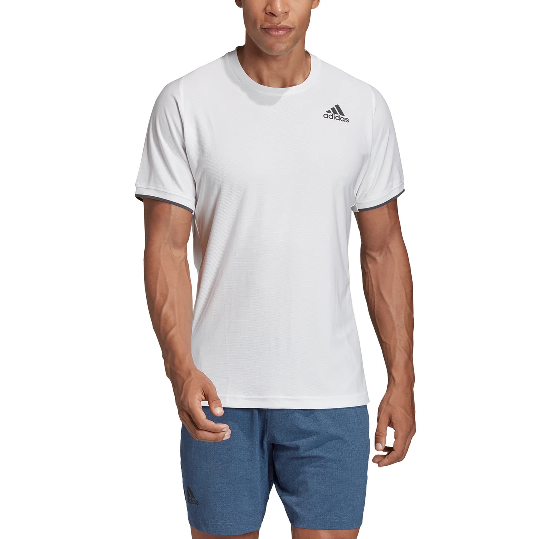 Adidas Men's Freelift AeroReady Top (White) 6 Adidas Men's Freelift AeroReady Top (White) - Image 6