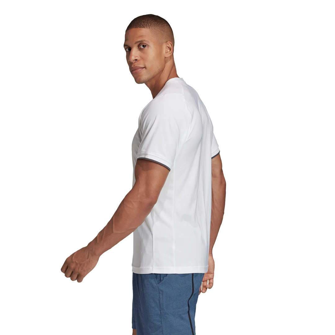 Adidas Men's Freelift AeroReady Top (White) 7 Adidas Men's Freelift AeroReady Top (White) - Image 7