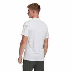 Adidas Men's Freelift HEAT.RDY Polo (White) -Racket Equipment Store FQ2434 APP on model back white