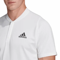 Adidas Men's Freelift HEAT.RDY Polo (White) -Racket Equipment Store FQ2434 APP on model detail 1 white