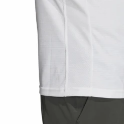 Adidas Men's Freelift HEAT.RDY Polo (White) -Racket Equipment Store FQ2434 APP on model detail 3 white