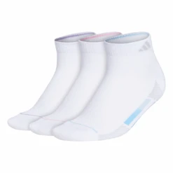 Adidas Women's Superlite 3 Stripe Low-Cut Socks (White)