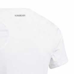 Adidas Girls Club Top (White/Grey) 7 Adidas Girls Club Top (White/Grey) -Racket Equipment Store GK8186 APP photo detail 1 white