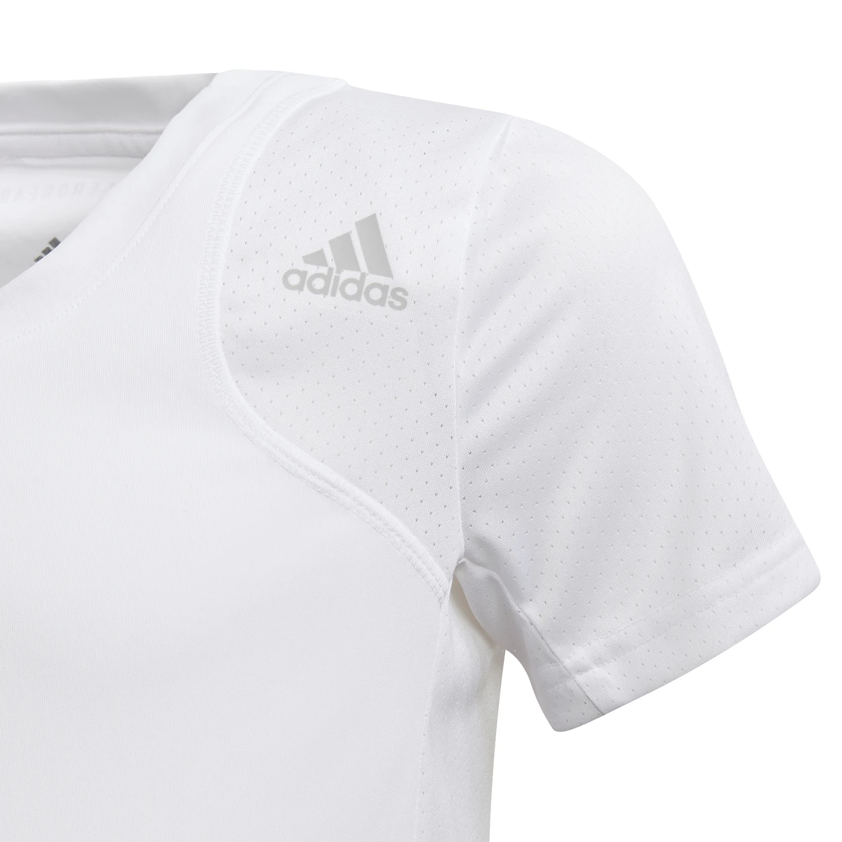 Adidas Girls Club Top (White/Grey) 3 Adidas Girls Club Top (White/Grey) - Image 3
