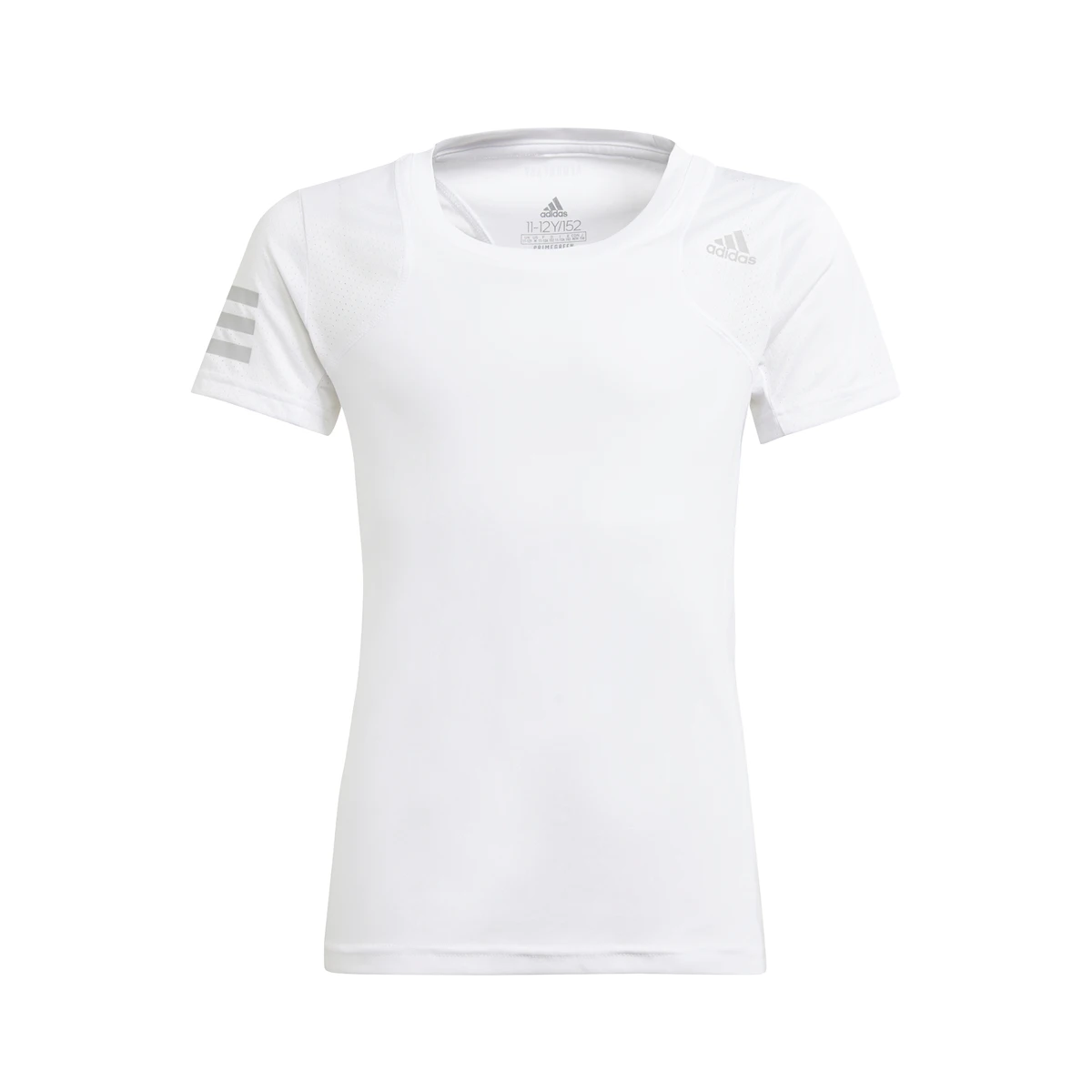 Adidas Girls Club Top (White/Grey) 1 Adidas Girls Club Top (White/Grey)