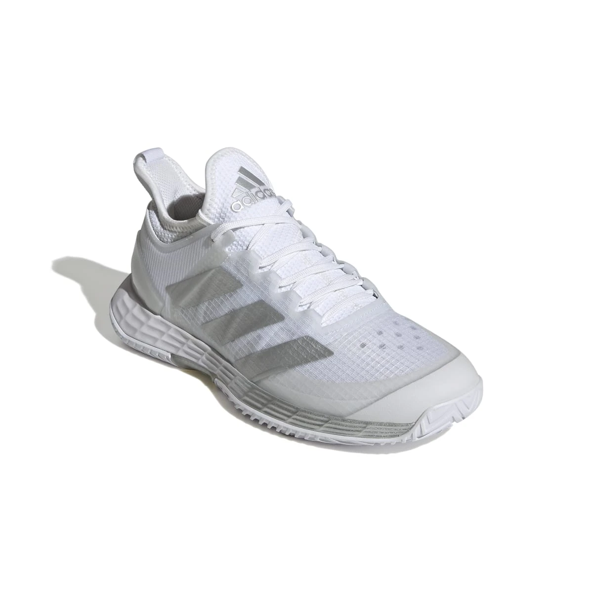 Adidas Adizero Ubersonic 4 Women's Tennis Shoe (White/Silver/Grey) 5 Adidas Adizero Ubersonic 4 Women's Tennis Shoe (White/Silver/Grey) - Image 5