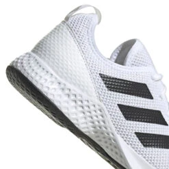 Adidas CourtFlash Men's Tennis Shoe (White/Black) -Racket Equipment Store GW2518 9 FOOTWEAR Photography DetailView2 white