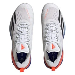Adidas Adizero Cybersonic Men's Tennis Shoe (White/Black) 11 Adidas Adizero Cybersonic Men's Tennis Shoe (White/Black) -Racket Equipment Store GY9634 3 FOOTWEAR Photography TopPortraitView transparent