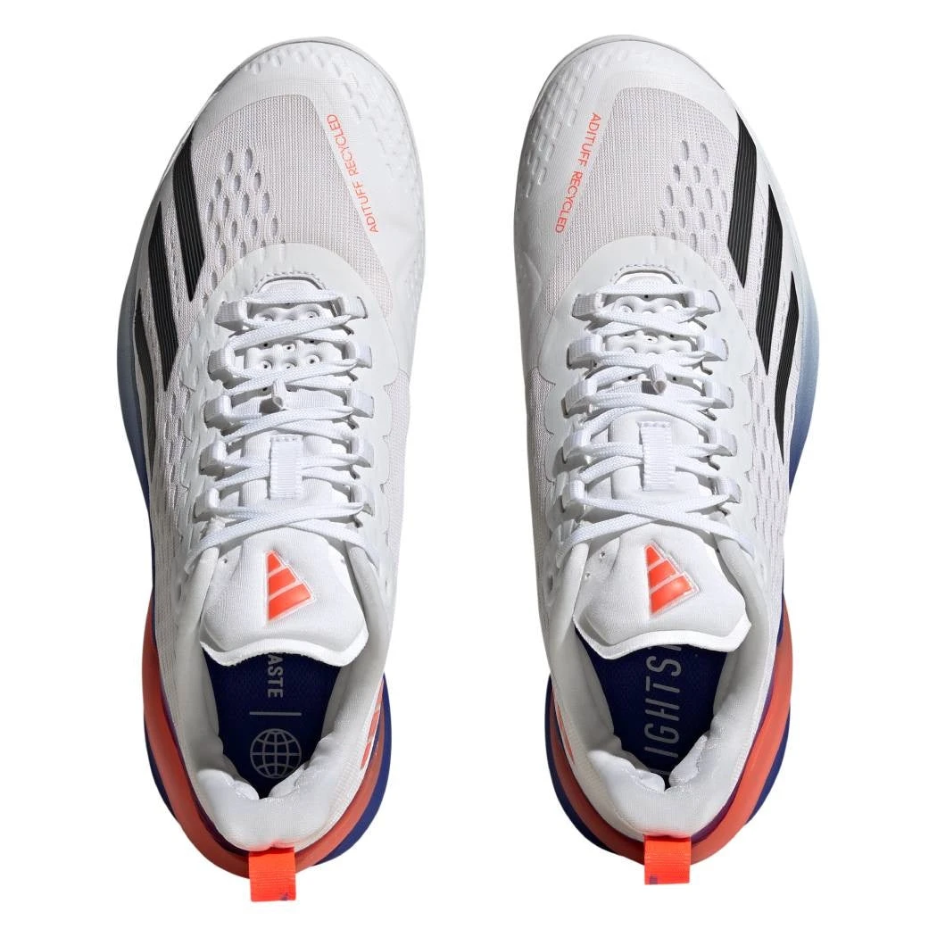 Adidas Adizero Cybersonic Men's Tennis Shoe (White/Black) 5 Adidas Adizero Cybersonic Men's Tennis Shoe (White/Black) - Image 5