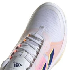 Adidas Avacourt Women's Tennis Shoe (White/Indigo/Orange) -Racket Equipment Store GZ0690 8 FOOTWEAR Photography DetailView1 white