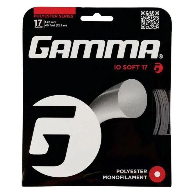 Gamma IO Soft 17/1.24 Tennis String (Charcoal) 1 Gamma IO Soft 17/1.24 Tennis String (Charcoal)