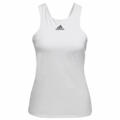 Adidas Women's Tennis Y-Tank Top (White) 15 Adidas Women's Tennis Y-Tank Top (White) -Racket Equipment Store HF0842 APP photo front center white