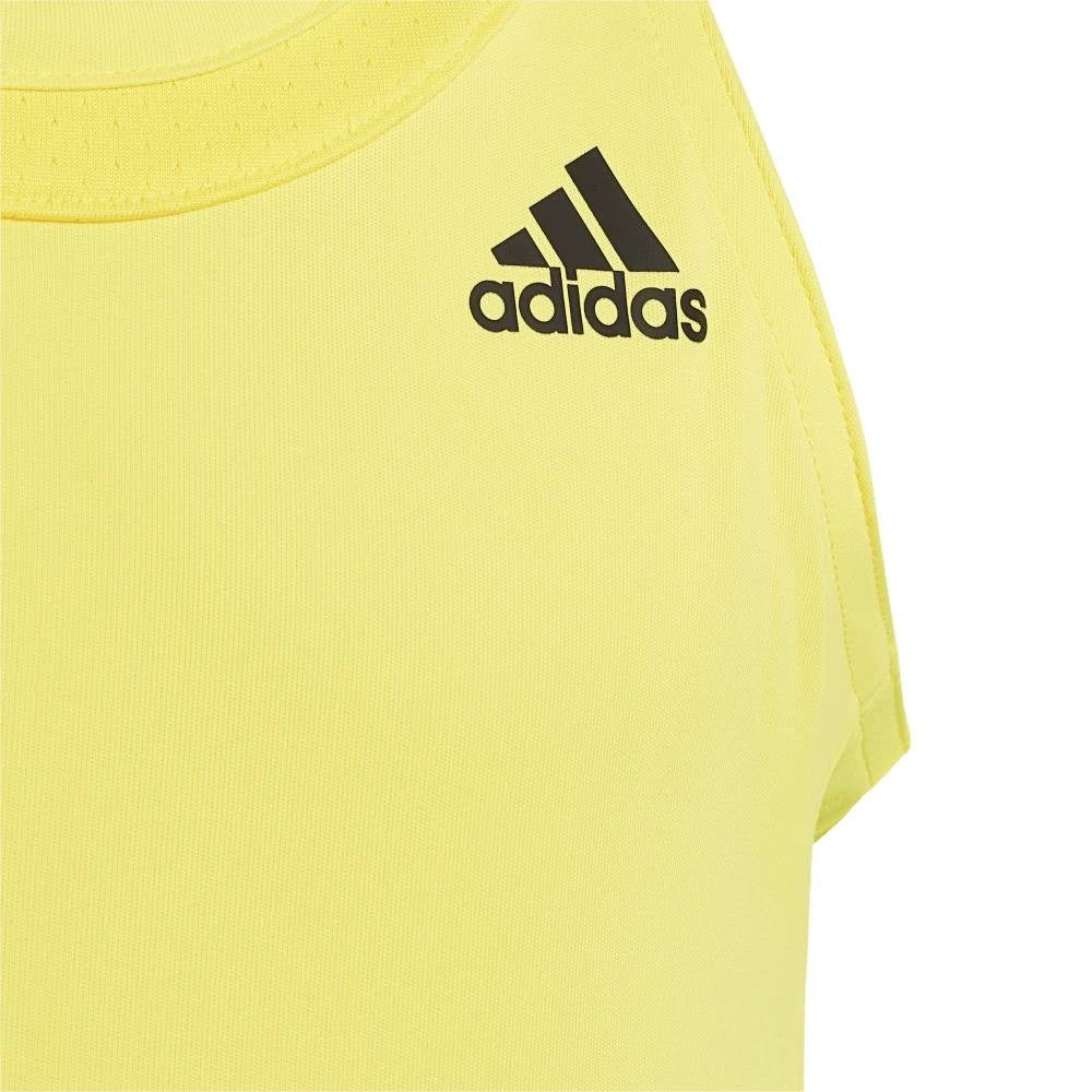 Adidas Girl's Club Tank Top (Beam Yellow) 4 Adidas Girl's Club Tank Top (Beam Yellow) - Image 4