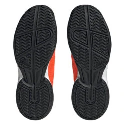 Adidas Ubersonic 4 Junior Tennis Shoe (Red) -Racket Equipment Store HP9698 4 FOOTWEAR Photography BottomView transparent