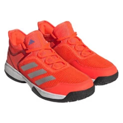 Adidas Ubersonic 4 Junior Tennis Shoe (Red) -Racket Equipment Store HP9698 6 FOOTWEAR Photography FrontLateralTopView transparent