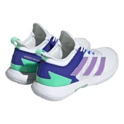 Adidas Adizero Ubersonic 4 Women's Tennis Shoe (White) 11 Adidas Adizero Ubersonic 4 Women's Tennis Shoe (White) -Racket Equipment Store HQ8390 7 FOOTWEAR Photography BackLateralTopView transparent