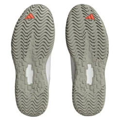 Adidas SoleMatch Control Men's Tennis Shoe (White/Black) -Racket Equipment Store HQ8436 4 FOOTWEAR Photography BottomView transparent