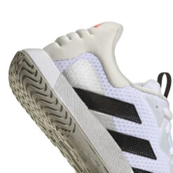 Adidas SoleMatch Control Men's Tennis Shoe (White/Black) -Racket Equipment Store HQ8436 8 FOOTWEAR Photography DetailView1 transparent