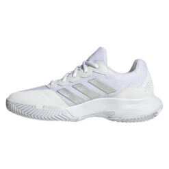 Adidas GameCourt 2 Women's Tennis Shoe (White) -Racket Equipment Store HQ8476 5 FOOTWEAR Photography SideMedialCenterView transparent