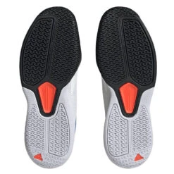 Adidas Courtflash Speed Men's Tennis Shoe (White/Black) -Racket Equipment Store HQ8481 4 FOOTWEAR Photography BottomView transparent