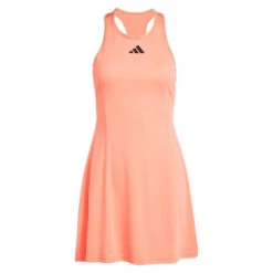 Adidas Women's Club Dress (Orange) -Racket Equipment Store HZ4285 1 APPAREL Photography StandardTopPartView transparent