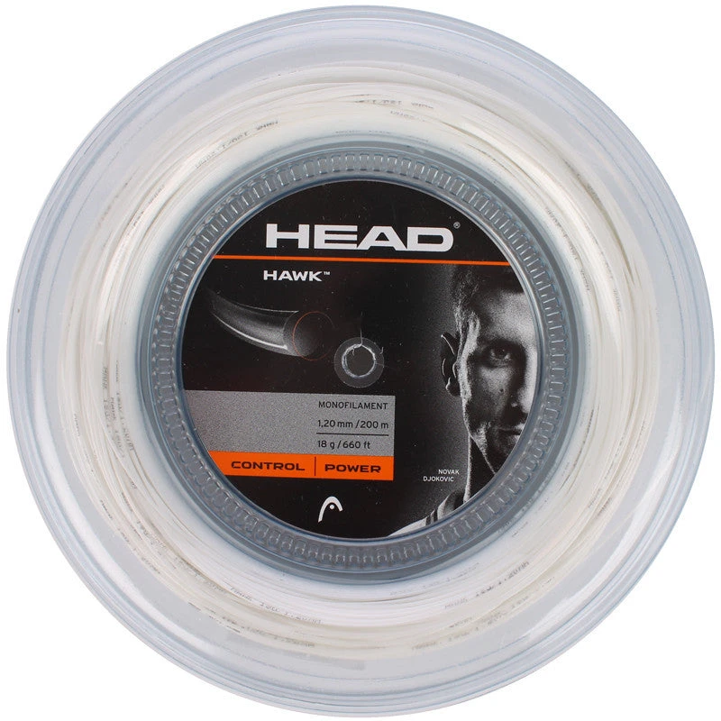 Head Hawk 18/1.20 Tennis String Reel (White) 1 Head Hawk 18/1.20 Tennis String Reel (White)