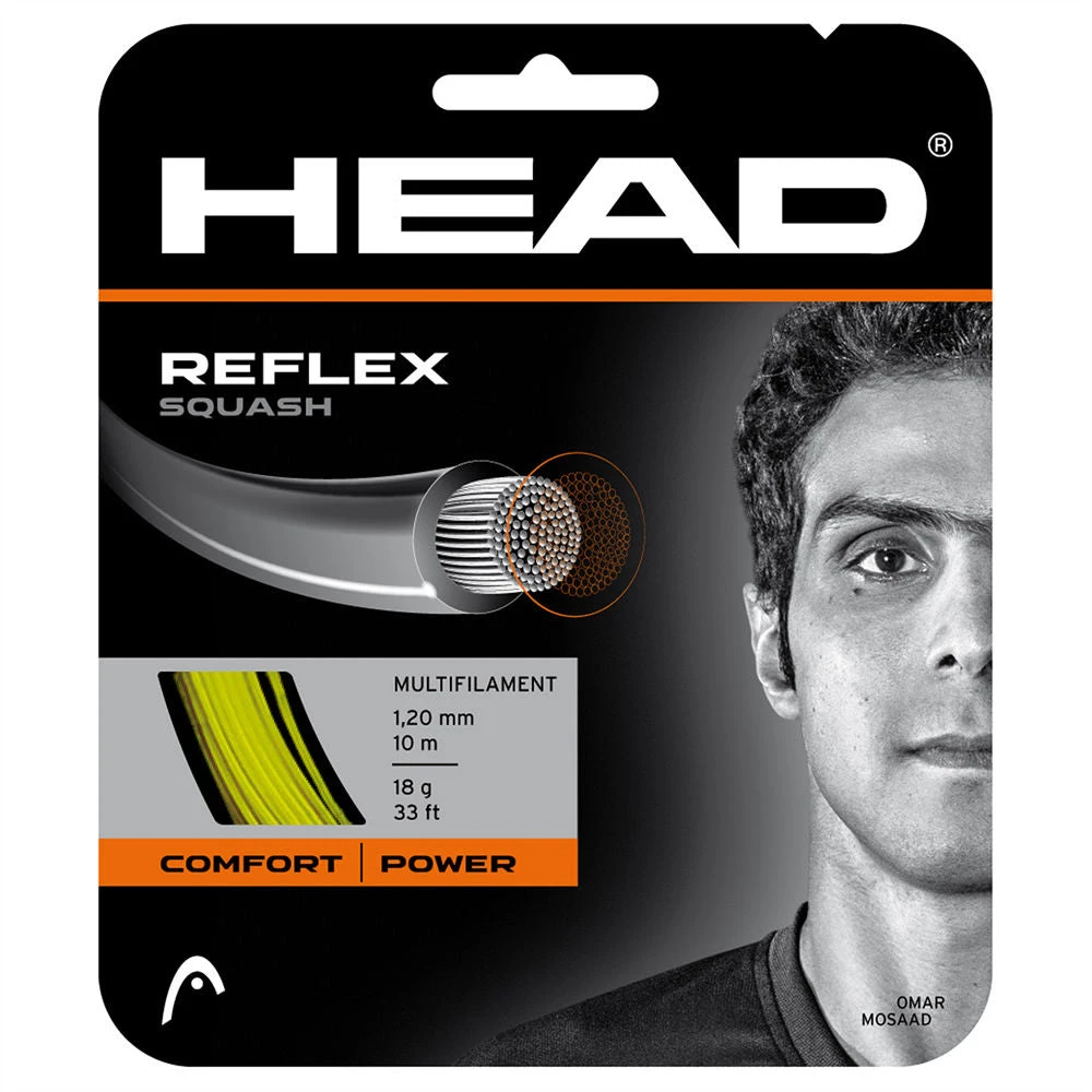 Head Reflex 18 Squash String (Yellow) 1 Head Reflex 18 Squash String (Yellow)