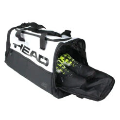 Head Novak Djokovic Duffel Bag (White/Black) 9 Head Novak Djokovic Duffel Bag (White/Black) -Racket Equipment Store IMG 2930