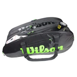 Wilson Super Tour 15 Pack Racquet Bag (Black/Green) 10 Wilson Super Tour 15 Pack Racquet Bag (Black/Green) -Racket Equipment Store IMG 2948