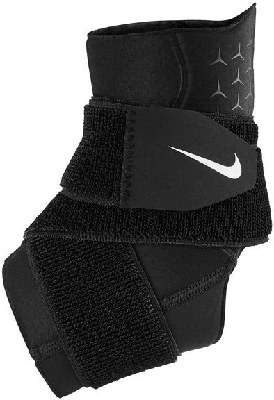 Nike Pro Ankle Sleeve With Strap (Black/White) 1 Nike Pro Ankle Sleeve With Strap (Black/White)